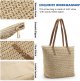 Lightweight Straw Bag, Straw Beach Bag for Women