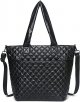 Quilted Tote Bag for Women,Weekender Bag,Light Nylon Quilted Crossbody Shoulder Bag