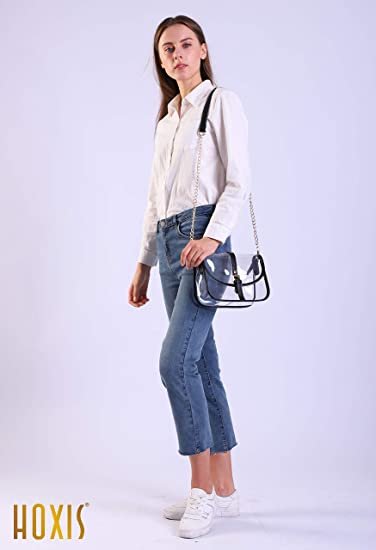 Clear Saddle Cross Body Bag