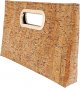 Cork top handle handbag